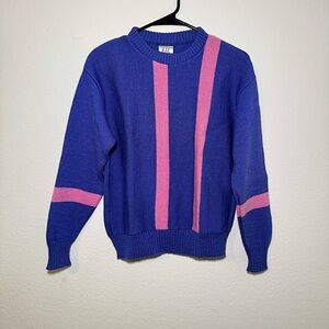 Vintage Nils 100% Wool Colorblock Sweater